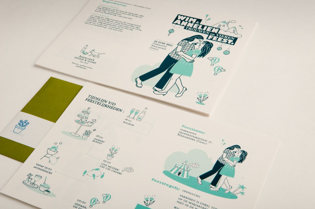 Uitnodiging trouwfeest