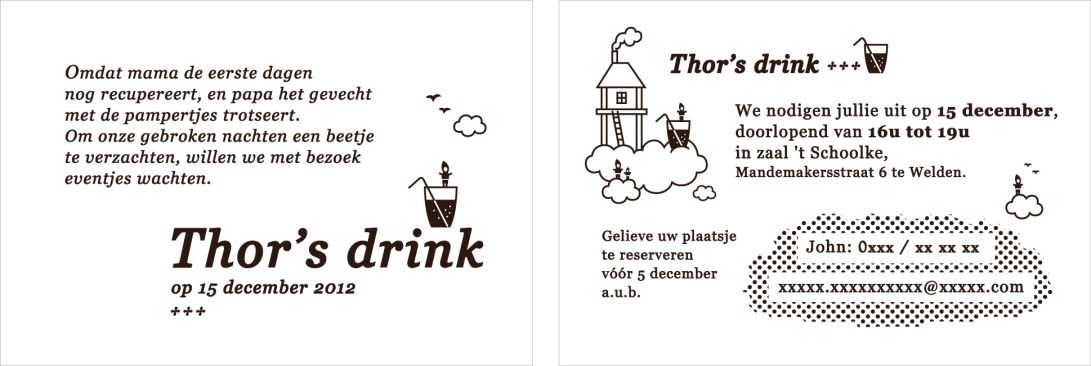 THOR babyborrelkaartje